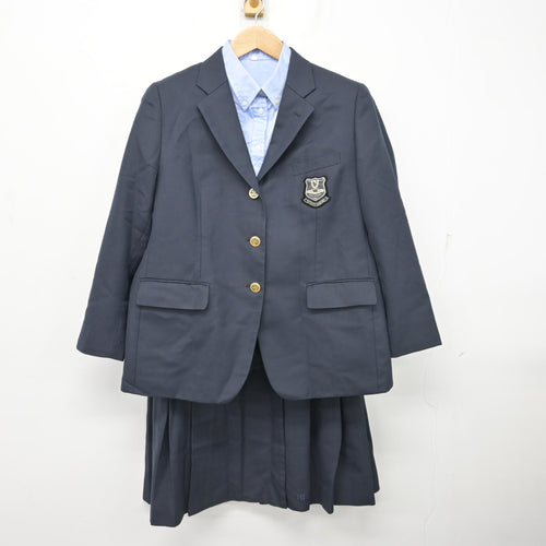 中古】三重県 楠中学校 女子制服 3点 (ブレザー・ブラウス・スカート