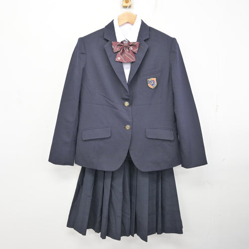 中古】 飛鳥未来高等学校 女子制服 4点 (ブレザー・シャツ・ズボン