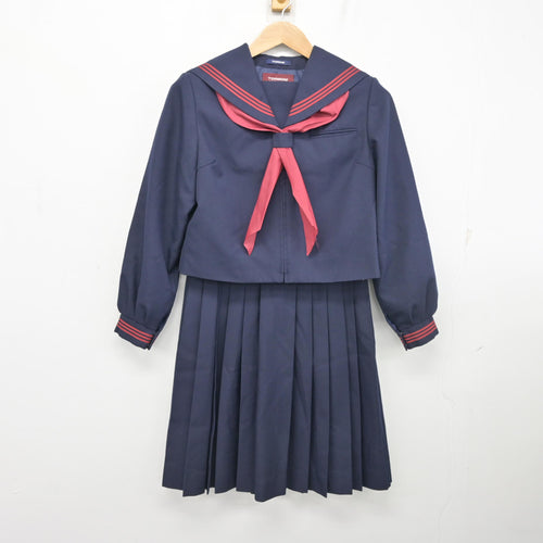 中古】高知県 土佐女子中学高等学校 女子制服 2点 (セーラー服