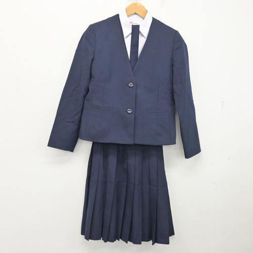中古】東京都 麹町学園女子中学校・高等学校 女子制服 4点 (ブレザー