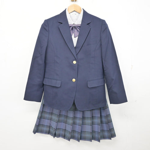 中古】神奈川県 橘学苑高等学校 女子制服 4点 (ブレザー・シャツ