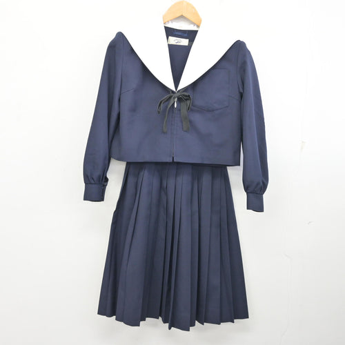 中古】高知県 土佐女子中学高等学校 女子制服 2点 (セーラー服