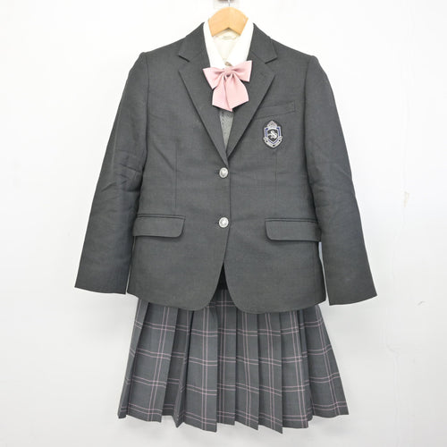 中古】 日本航空大学校 女子制服 4点 (ブレザー・シャツ・スカート