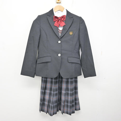 中古】神奈川県 橘学苑高等学校 女子制服 4点 (ブレザー・シャツ