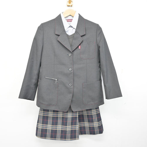 中古】神奈川県 橘学苑高等学校 女子制服 4点 (ブレザー・シャツ