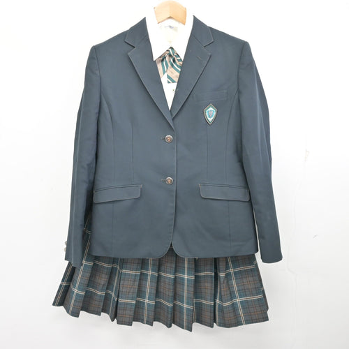 中古】 飛鳥未来高等学校 女子制服 2点 (ブレザー・スカート) sf137028