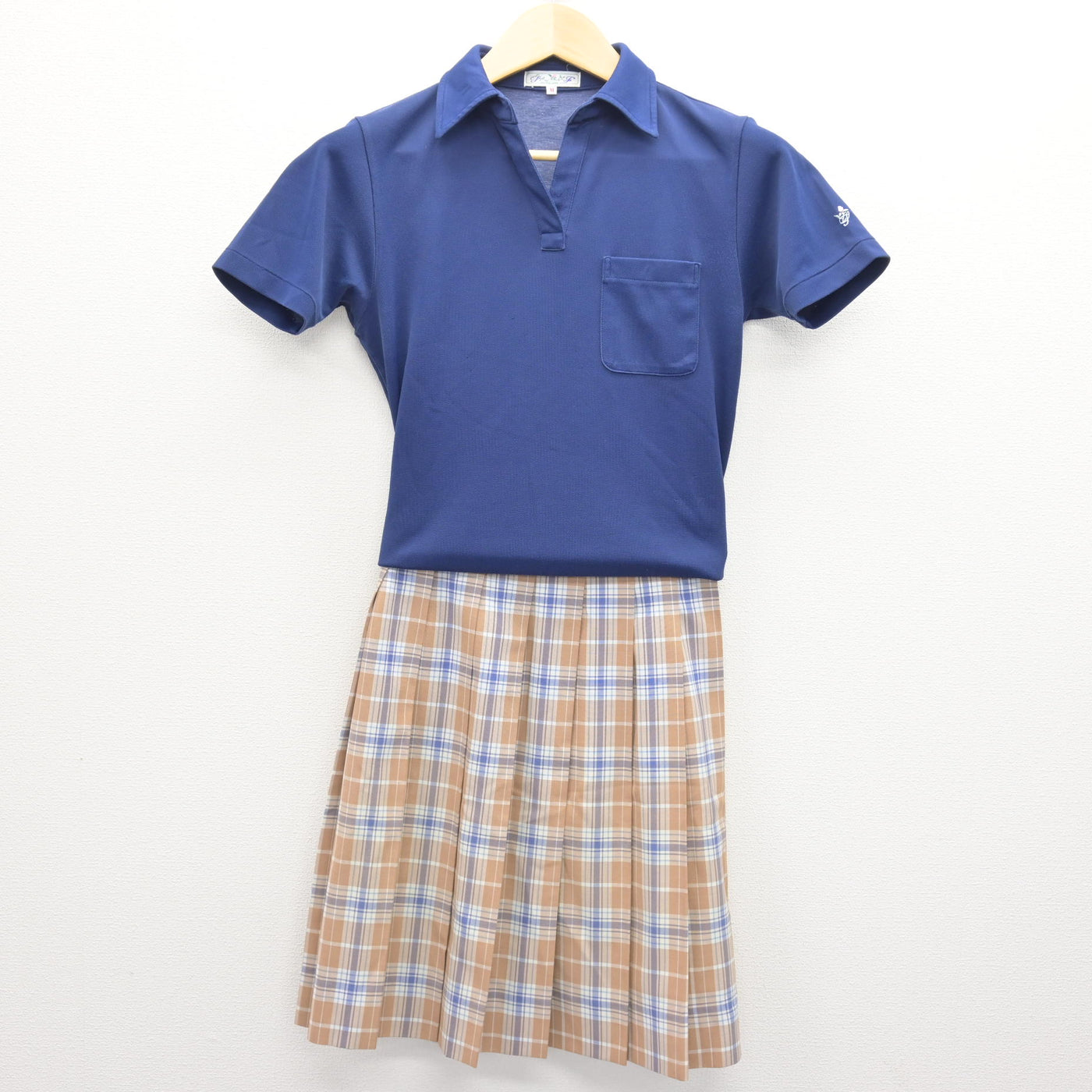 中古】東京都 品川女子学院高等部 女子制服 3点 (シャツ・スカート