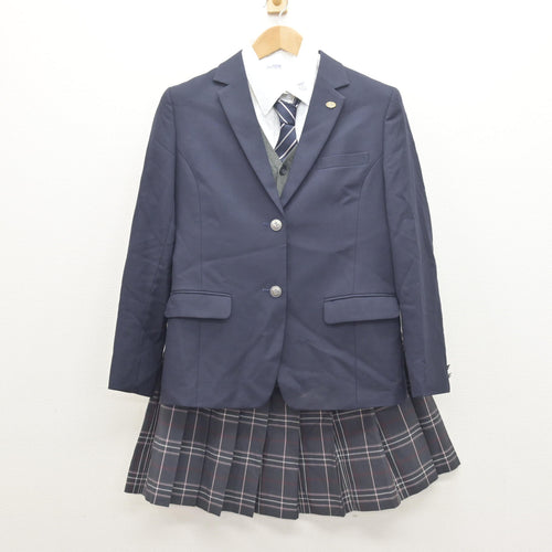 中古】 飛鳥未来高等学校 女子制服 3点 (ブレザー・スカート) sf132947