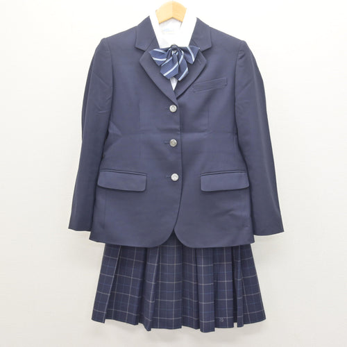 中古】東京都 東京成徳大学高等学校 女子制服 5点 (ブレザー・ニット