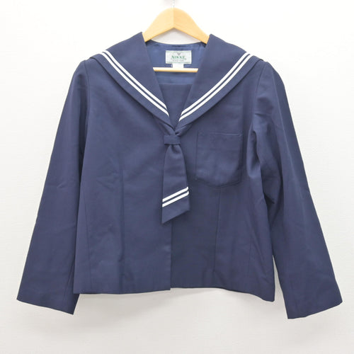 中古】福島県 磐城高等学校 女子制服 4点 (ブレザー・シャツ・スカート