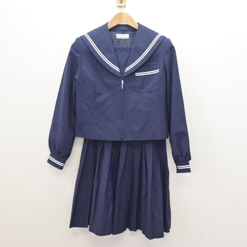 中古】高知県 土佐女子中学高等学校 女子制服 2点 (セーラー服