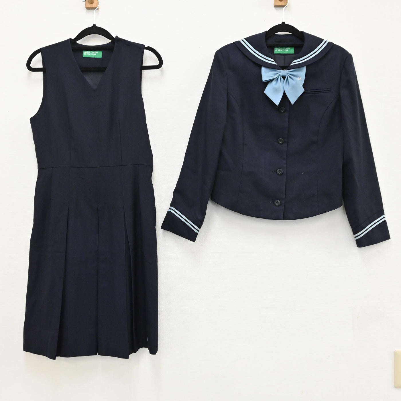 中古制服】福岡県 九州女子高校（現 福岡大学附属若葉高校) 女子制服 3点（セーラー服 冬・ジャンパースカート・リボン）  sf000033【リサイクル学生服】 | 中古制服通販パレイド