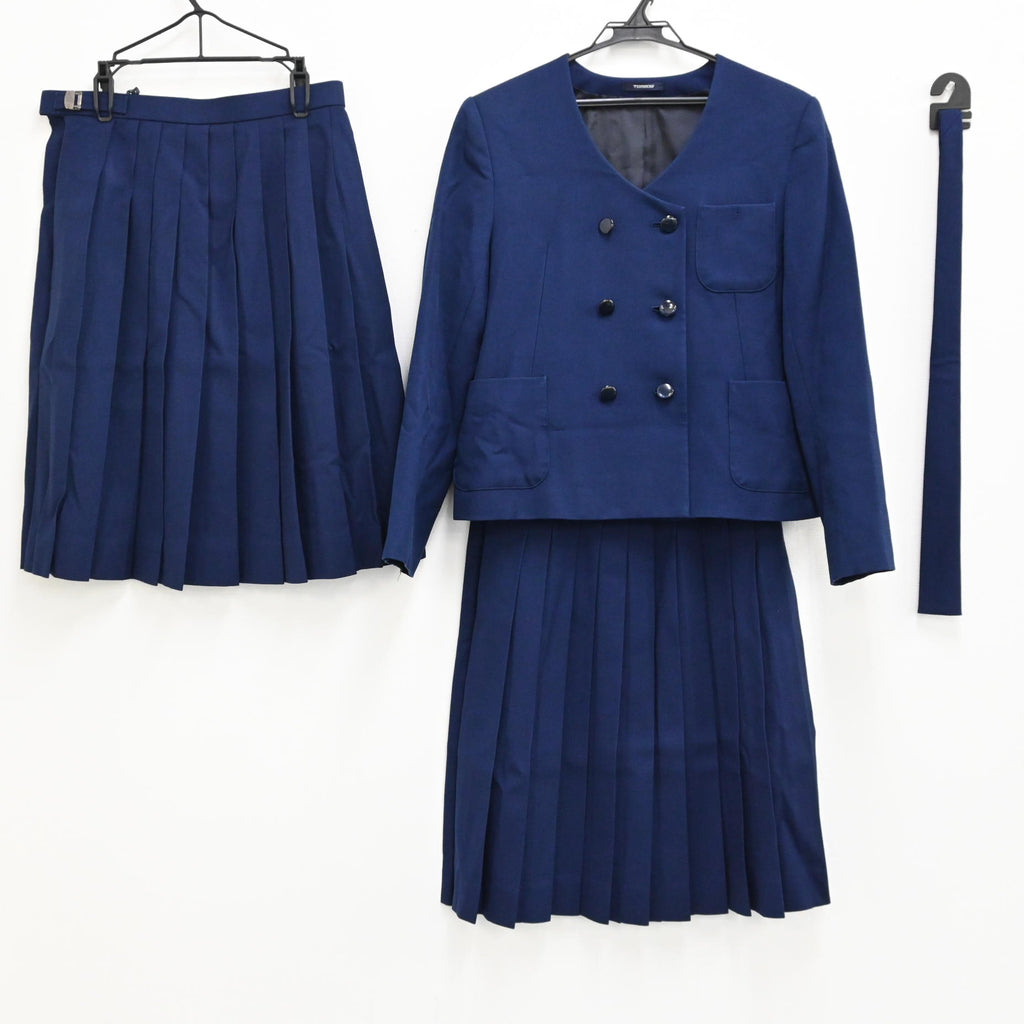 【中古】青森県 八戸北高校 女子制服 4点（ブレザー・スカート 夏・スカート 冬・スカート 冬・ネクタイ ） sf000035