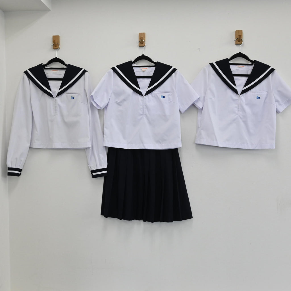 【中古制服】秋田県 秋田工業高校 女子制服 4点（セーラー服 夏・セーラー 合服 長袖・スカート） sf000053【リサイクル学生服】 | 中古制服 通販パレイド