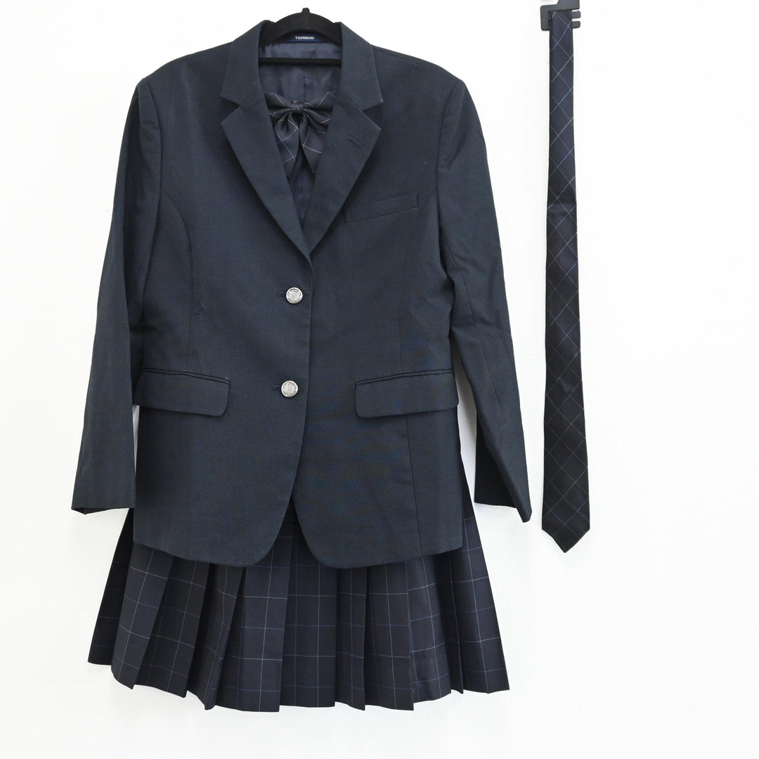 【中古制服】神奈川県 弥栄高校 女子制服 5点（ブレザー・スカート・ネクタイ・リボン・校章 ） sf000061【リサイクル学生服】 | 中古制服 通販パレイド