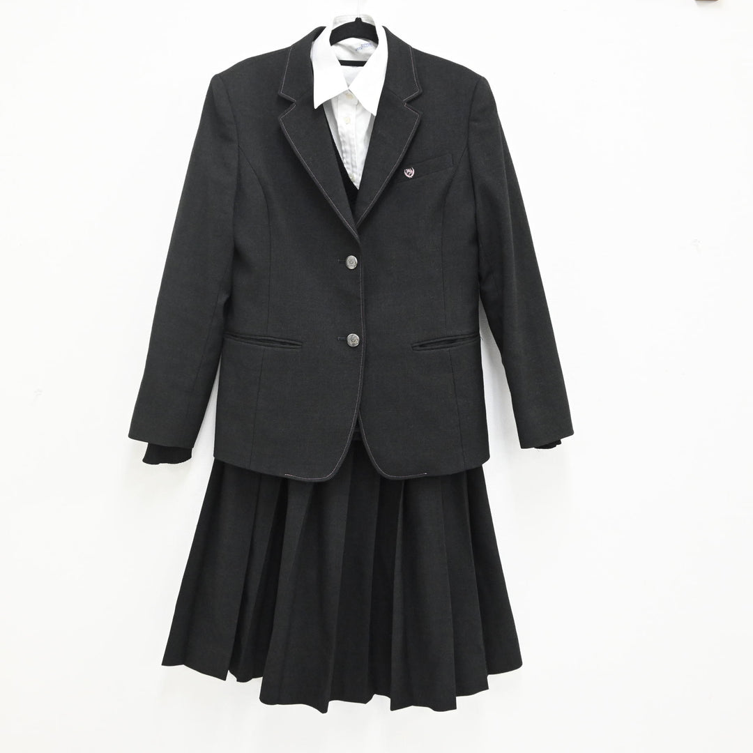 中古制服】兵庫県 兵庫大学付属須磨ノ浦高等学校 女子制服 6点（ブレザー・カーディガン・スカート・ブラウス 長袖・靴下・リボン）  sf000093【リサイクル学生服】 | 中古制服通販パレイド