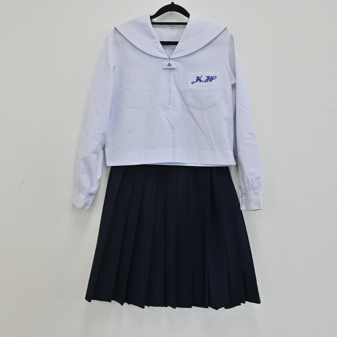 【中古制服】兵庫県 加古川東高校 女子制服 3点（セーラー 合服 半袖・セーラー 合服 長袖・スカート 夏） sf000103【リサイクル学生服】 |  中古制服通販パレイド