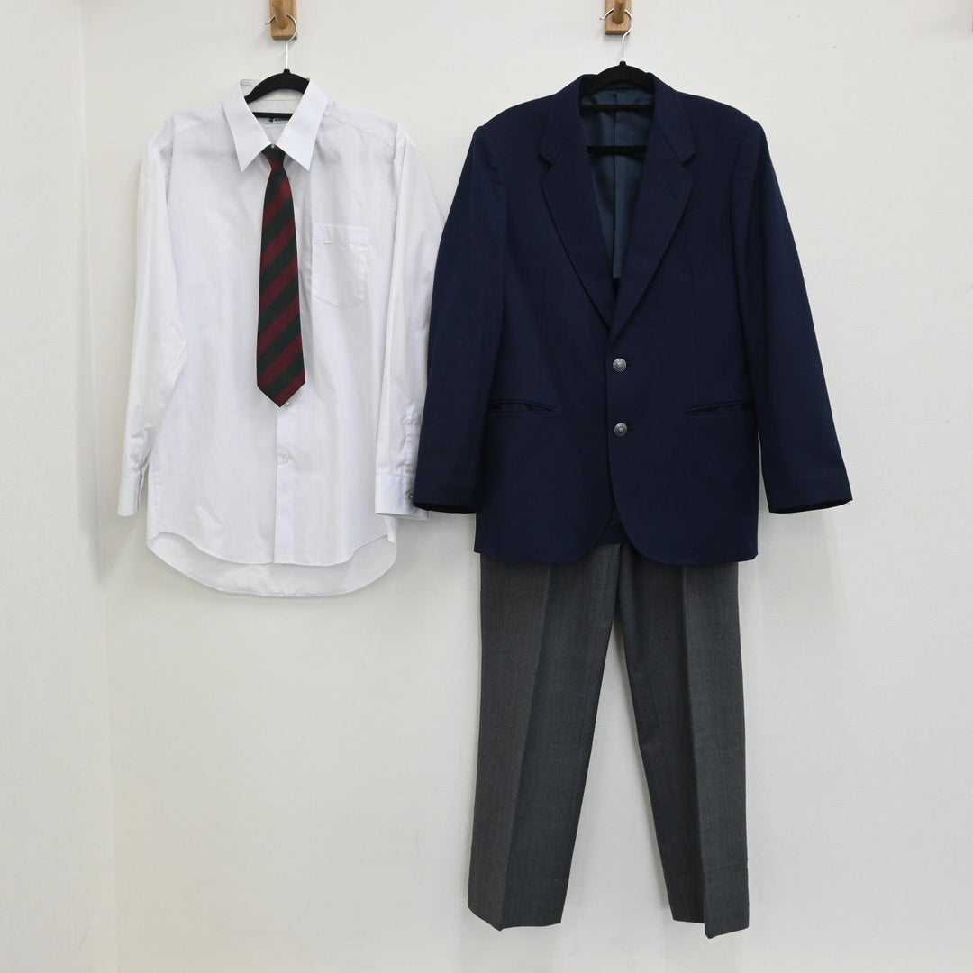 【中古制服】千葉県 宮本中学校 男子制服 4点（ブレザー・ズボン 冬・シャツ 長袖・シャツ 長袖・ネクタイ ） sf000113【リサイクル学生服】  | 中古制服通販パレイド