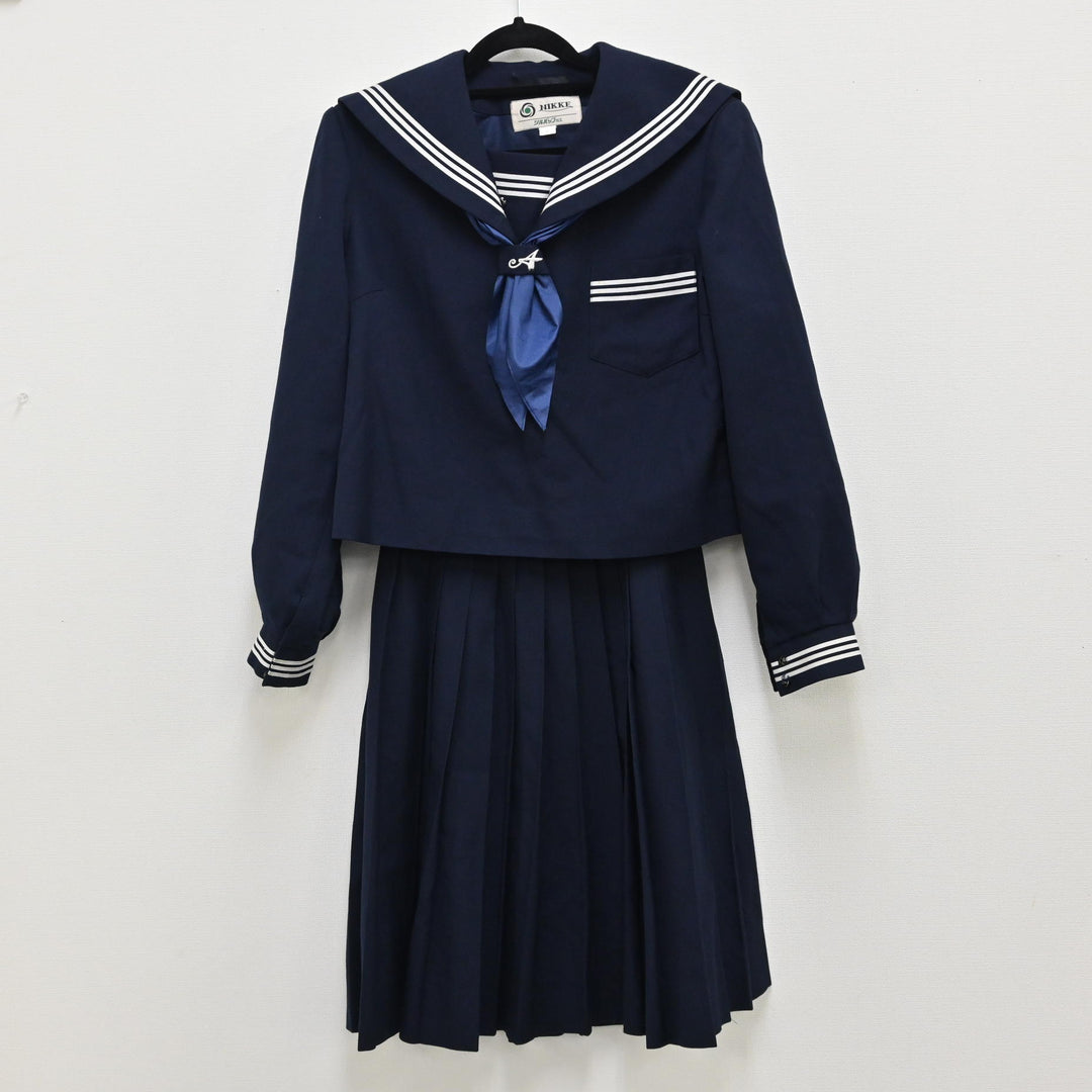 【中古制服】兵庫県 兵庫県高砂市立荒井中学校 女子制服 3点（セーラー服 冬・スカート・スカーフ） sf000156【リサイクル学生服】 |  中古制服通販パレイド