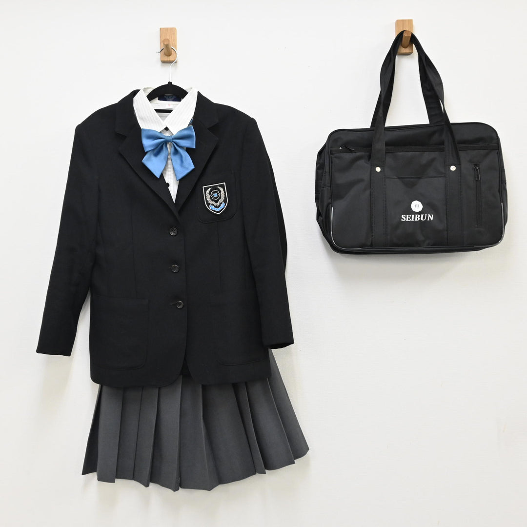 【中古制服】宮城県 東北生活文化大学高等学校 女子制服 5点（ブレザー・スカート・シャツ 半袖・リボン・バッグ ）  sf000164【リサイクル学生服】 | 中古制服通販パレイド