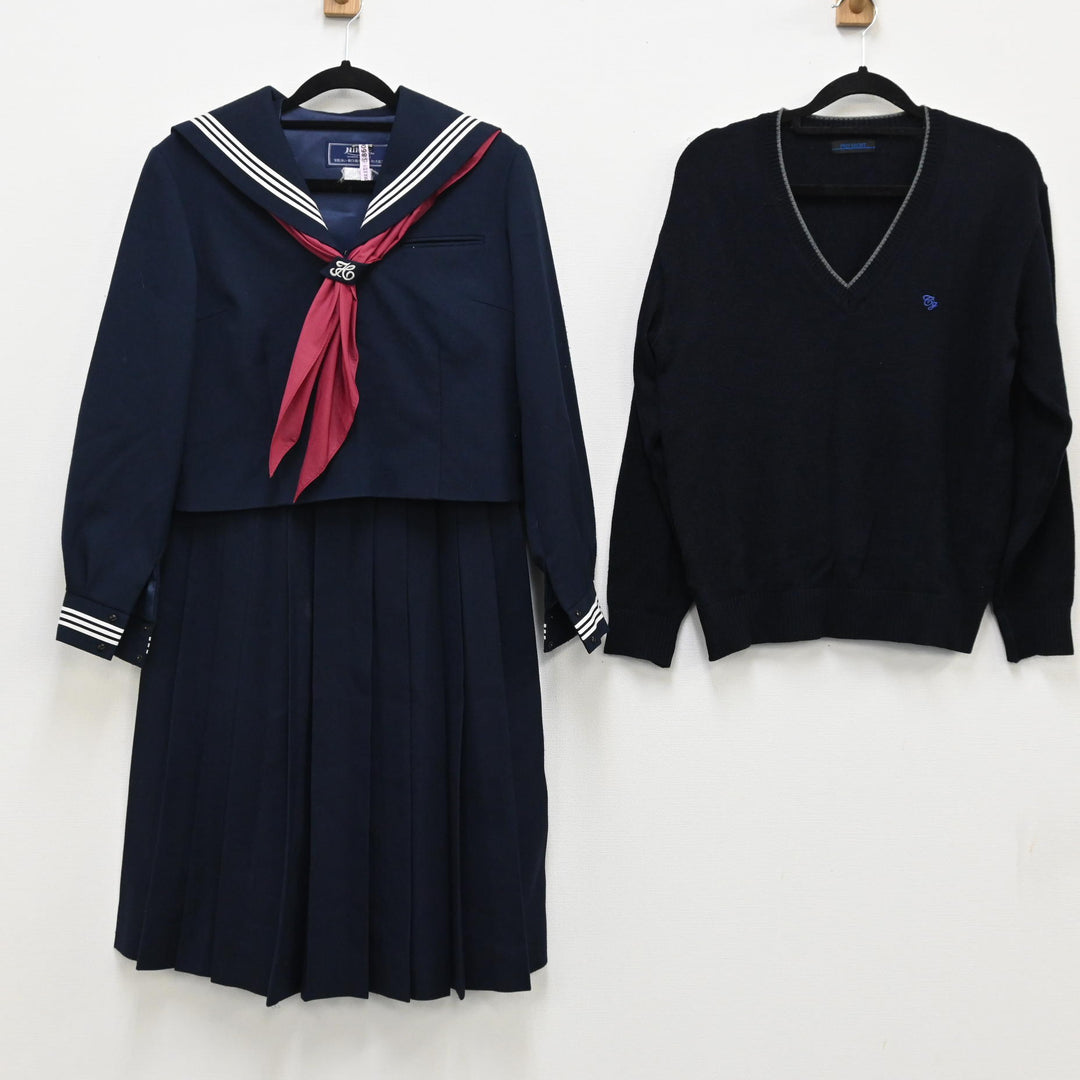 セーラー服 冬 中学 高校 市立中学校のセーラー服 冬服 M コスプレ 可愛い 制服 スクール