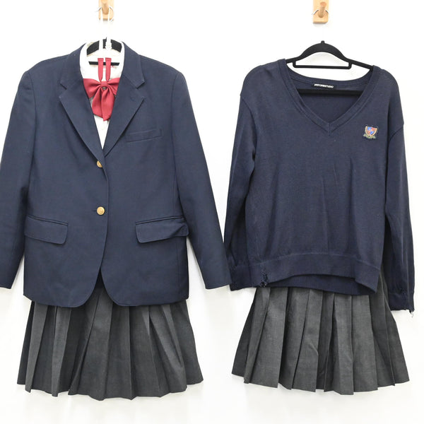 【中古制服】東京都 東京農業大学第一高校 女子制服 6点（ブレザー・セーター・ブラウス 長袖・スカート・リボン ）  sf000237【リサイクル学生服】 | 中古制服通販パレイド