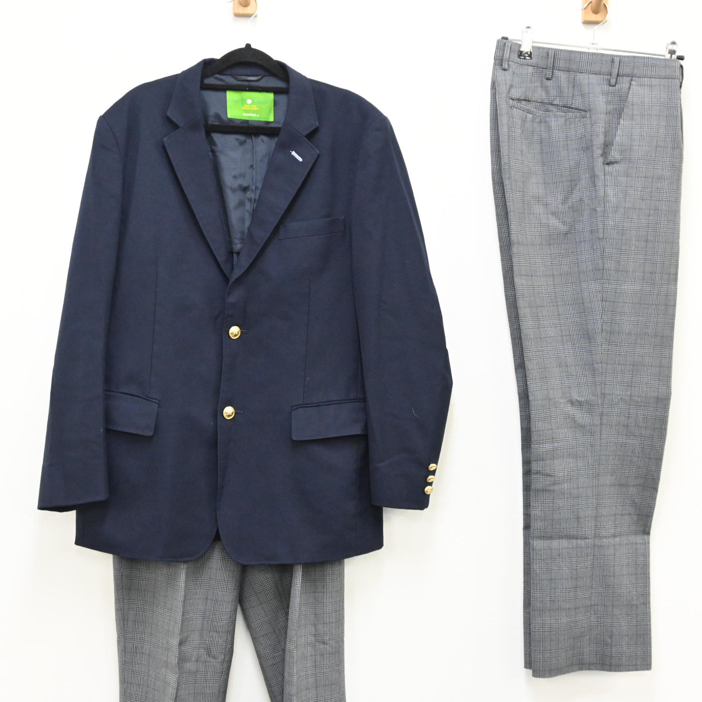 【中古】大阪府 近畿大学付属高校 男子制服 3点（ブレザー・ズボン） sf000241