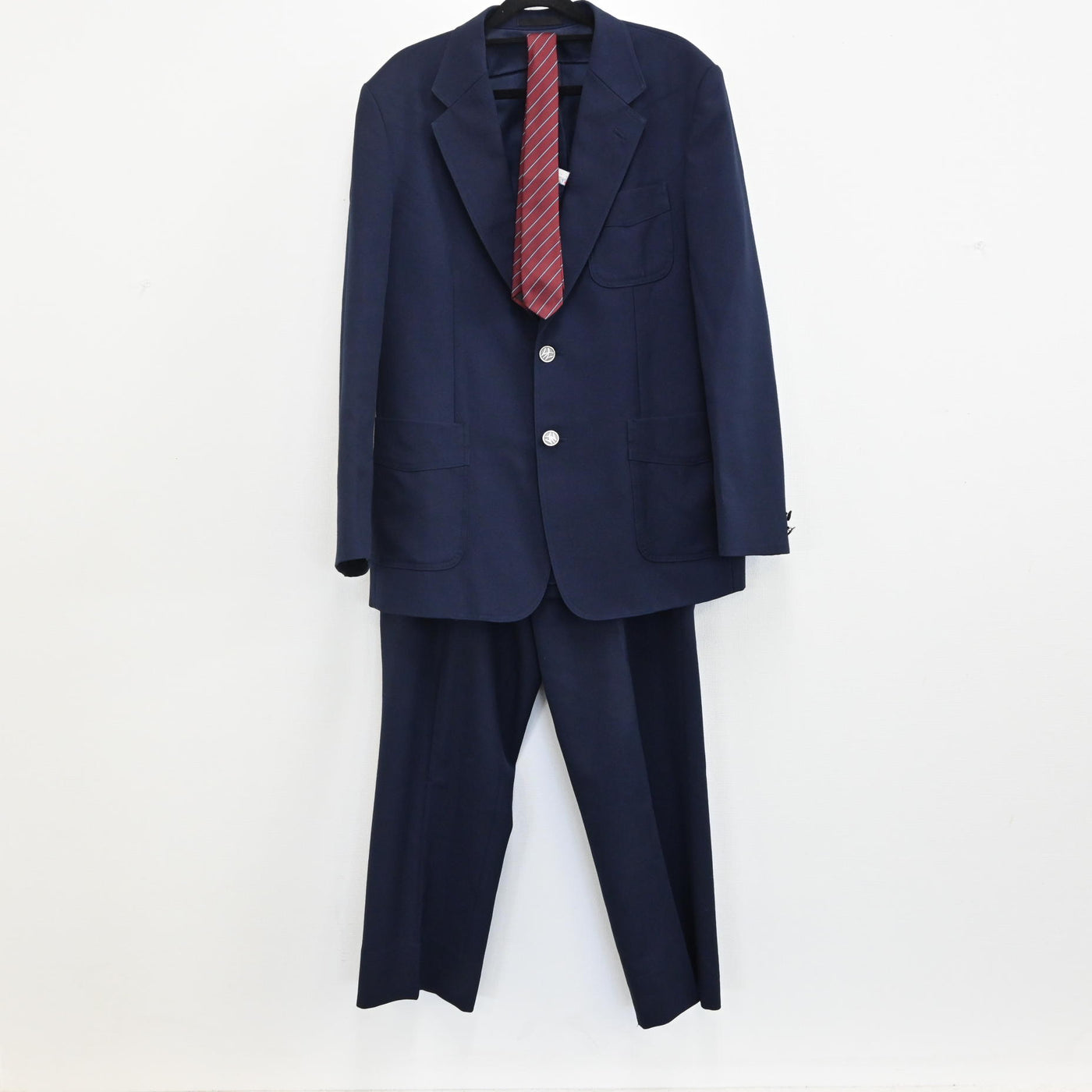 【中古】神奈川県 大和西高校 男子制服 3点（ブレザー・ズボン・ネクタイ） sf000265