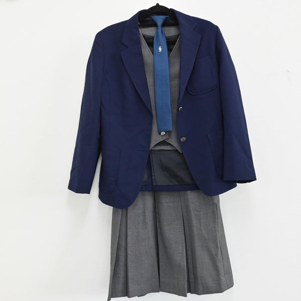 【中古制服】北海道 札幌市立栄中学校 女子制服 4点（ブレザー・ベスト・スカート・ネクタイ ） sf000292【リサイクル学生服】 | 中古制服 通販パレイド