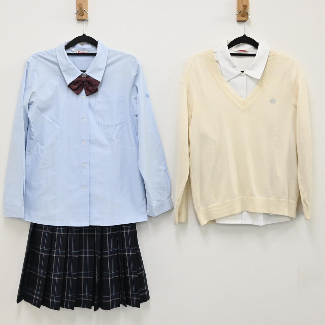 【中古制服】神奈川県 田園調布学園中等部高等部 女子制服 9点（セーター・ニットベスト・ブラウス 長袖・リボン・スカート・靴下）  sf000354【リサイクル学生服】 | 中古制服通販パレイド