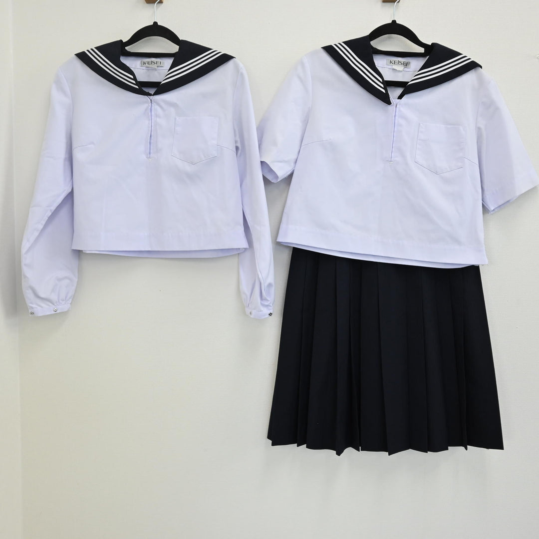 【中古制服】茨城県 水戸第三高等学校 女子制服 3点（セーラー服 夏・セーラー服 夏・スカート 夏） sf000389【リサイクル学生服】 | 中古制服 通販パレイド