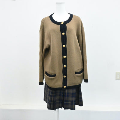 【中古】福岡県 福岡女子高校 女子制服 5点（ブレザー・セーター・ブラウス 長袖・スカート ） sf000393