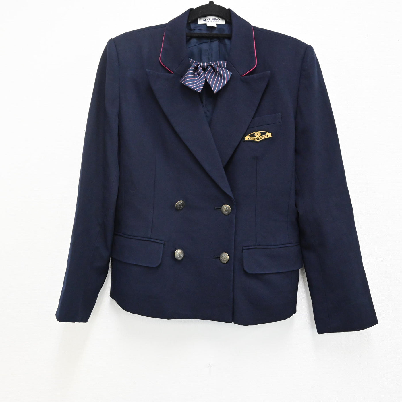 【中古】東京都 早稲田実業高校 女子制服 2点（ブレザー・リボン） sf000403
