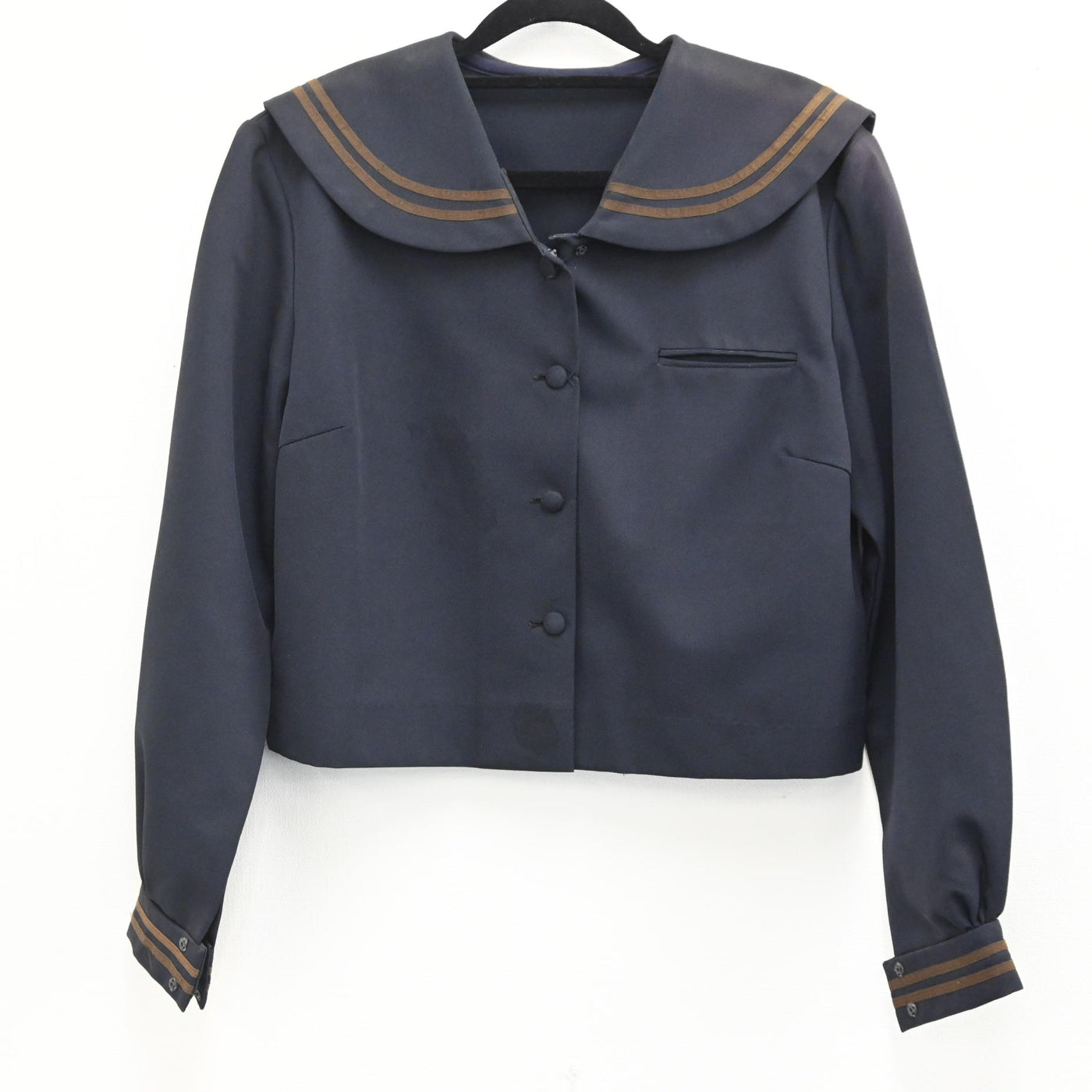【中古】沖縄県 那覇高校 女子制服 1点（セーラー服 冬 ） sf000463