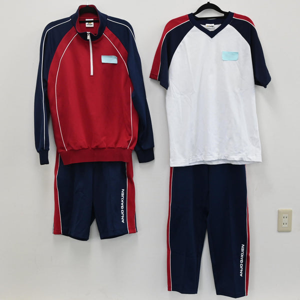 中古制服】愛知県 私立安城学園高校 男子制服 4点（ジャージ 上