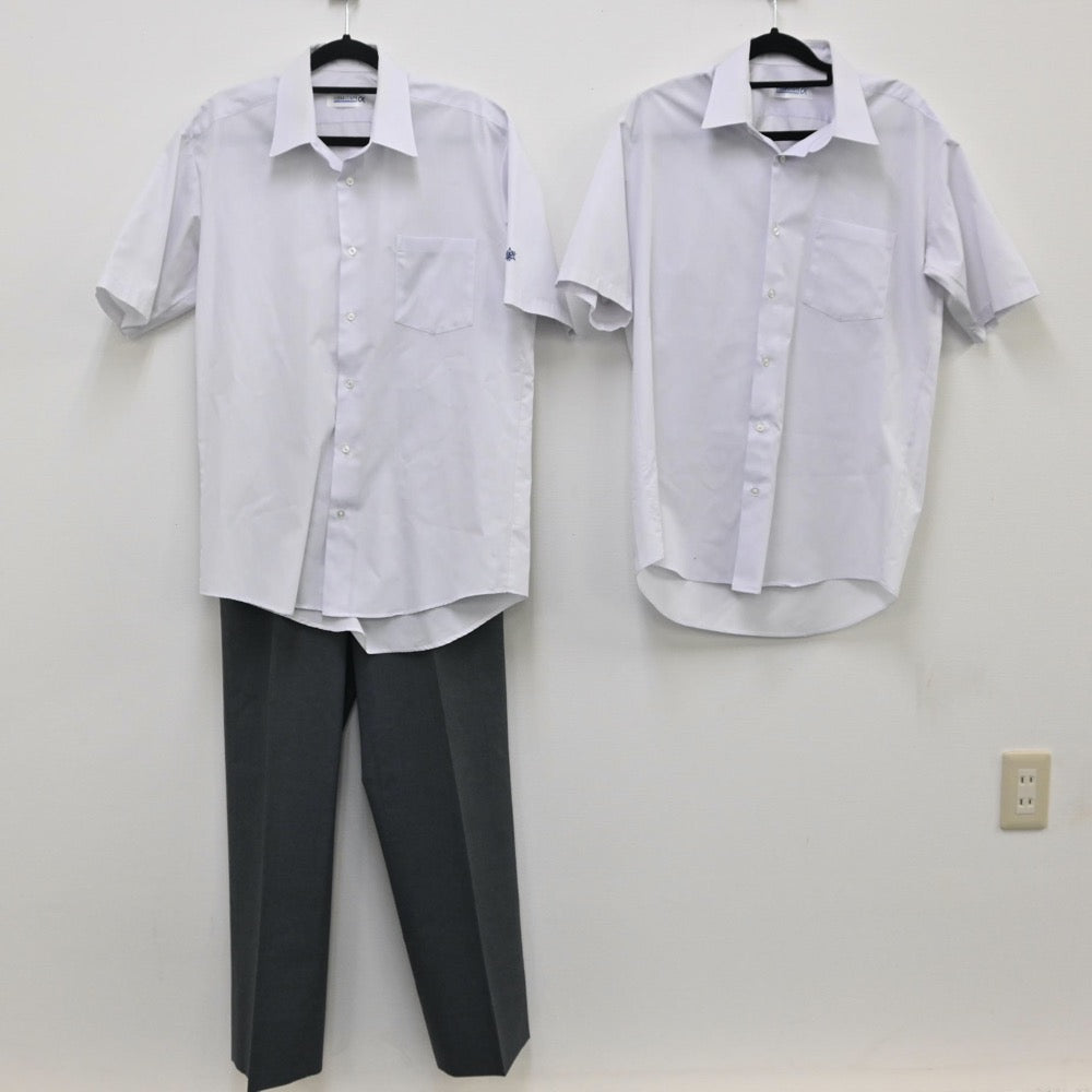 【中古】福岡県 香住丘高校 男子制服 3点（ズボン 夏・シャツ 半袖） sf000605