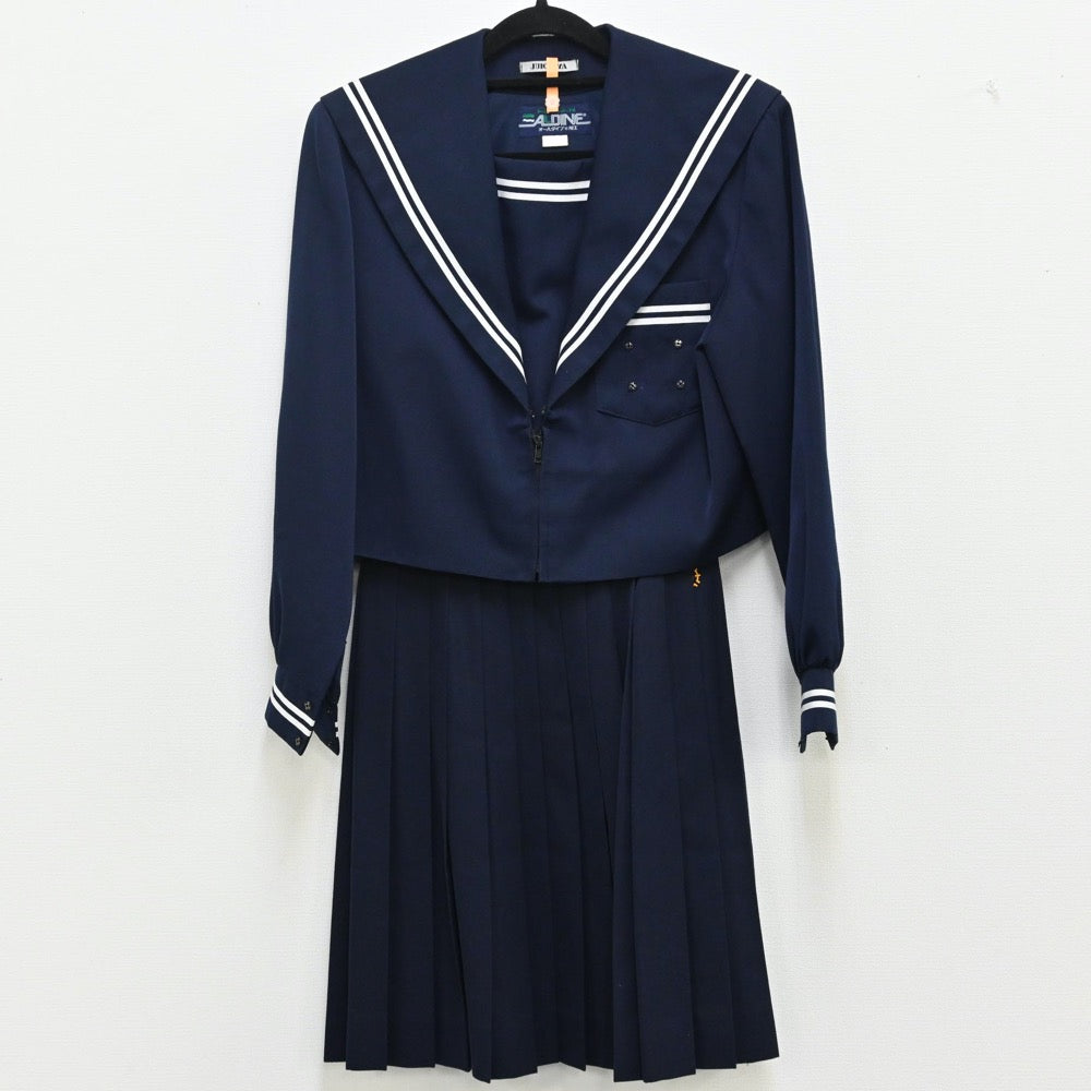 【中古】三重県 明生中学校 女子制服 2点（スカート 冬・セーラー服 冬） sf000609