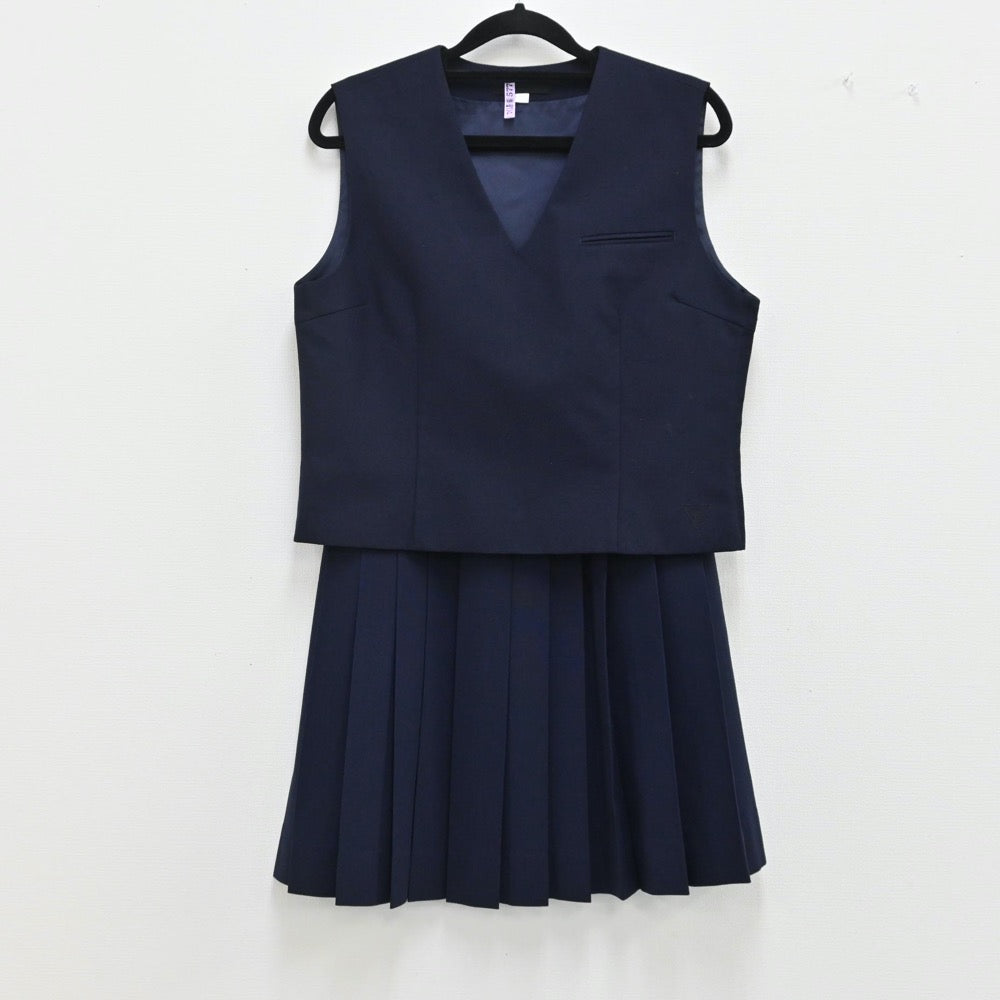 【中古】福井県 福井県立羽水高校 女子制服（ベスト・スカート）sf000650