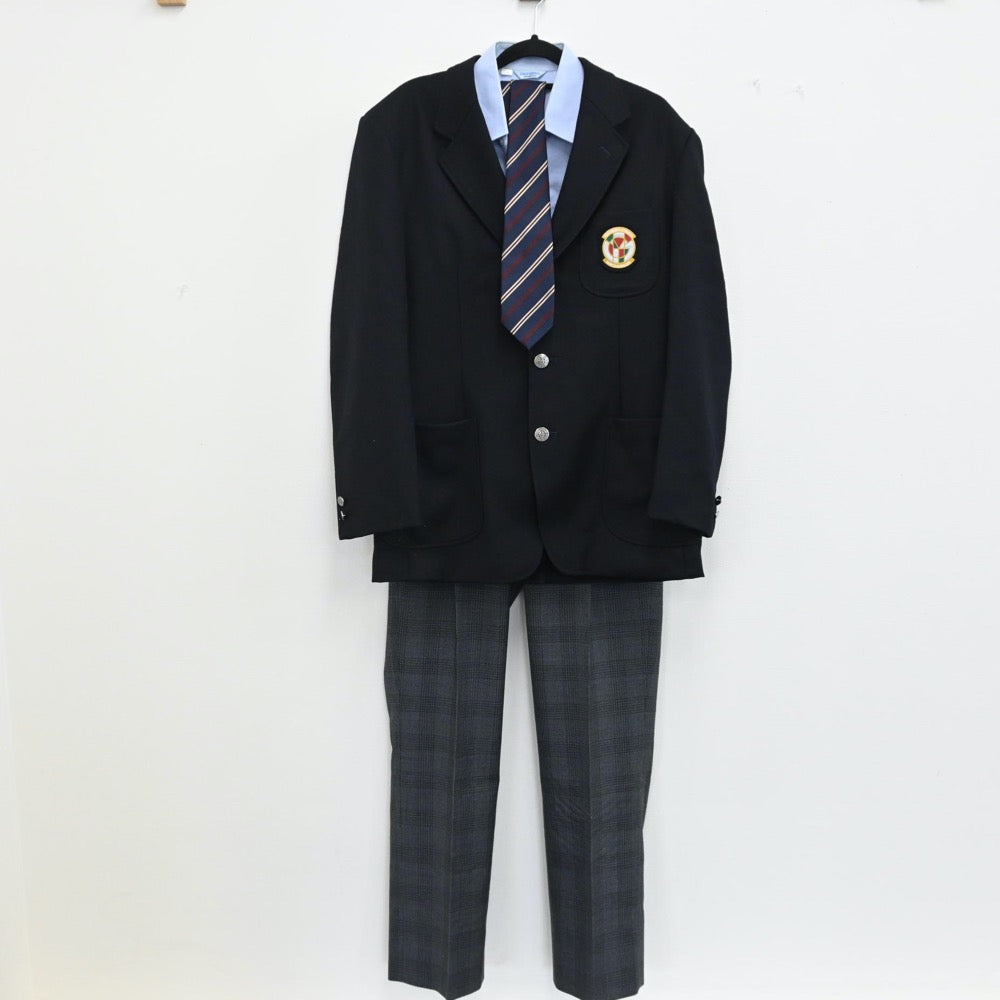 【中古】東京都 朋優学院高等学校 男子制服（ブレザー・ズボン・シャツ）sf000699