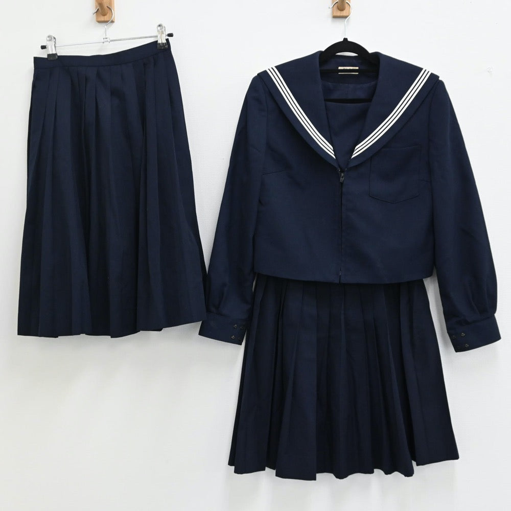 【中古】愛知県 愛知県一宮市立尾西第三中学校 女子制服（セーラー服・スカート・スカート）sf000727