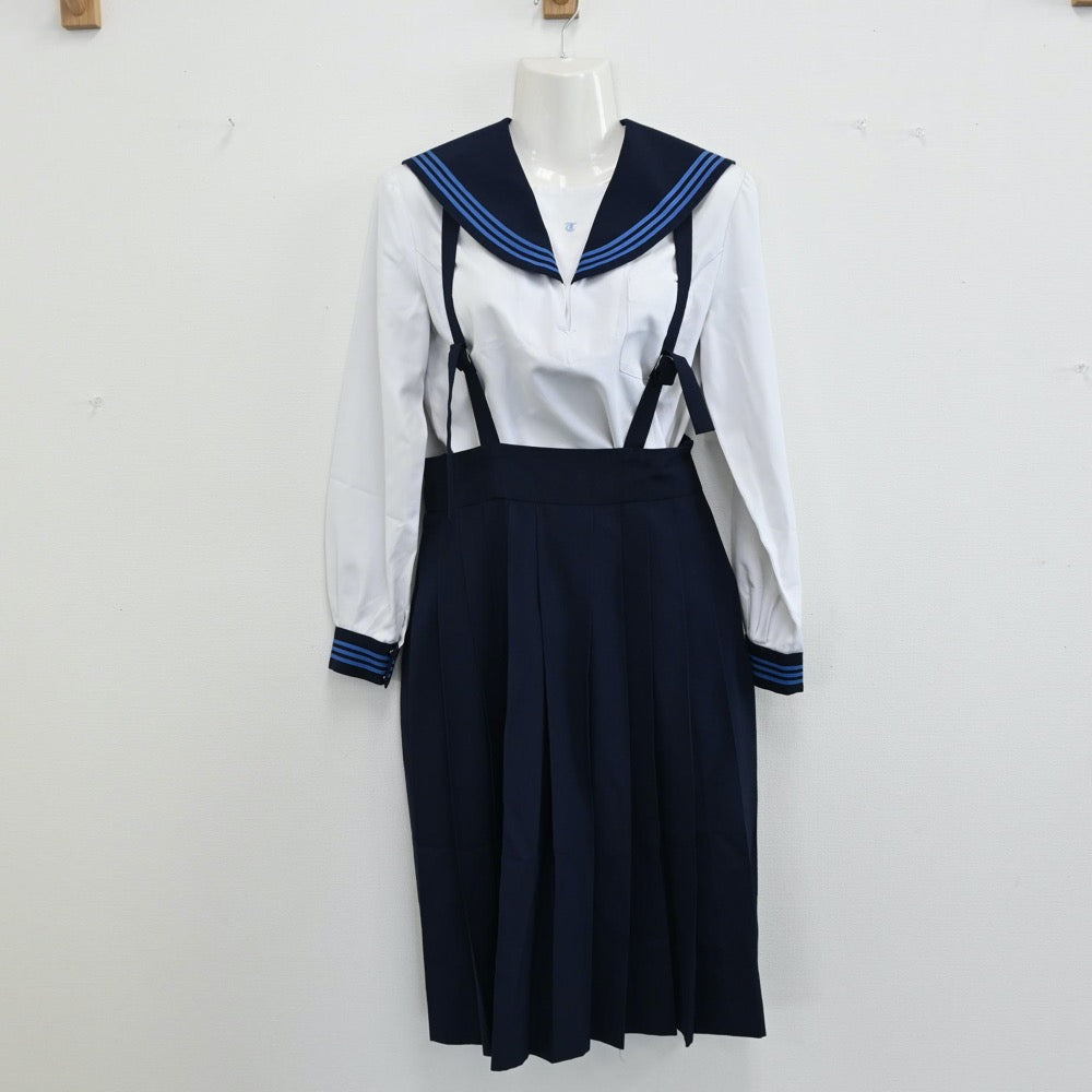 【中古】熊本県 熊本東稜高校 女子制服（セーラー服・スカート）sf000753