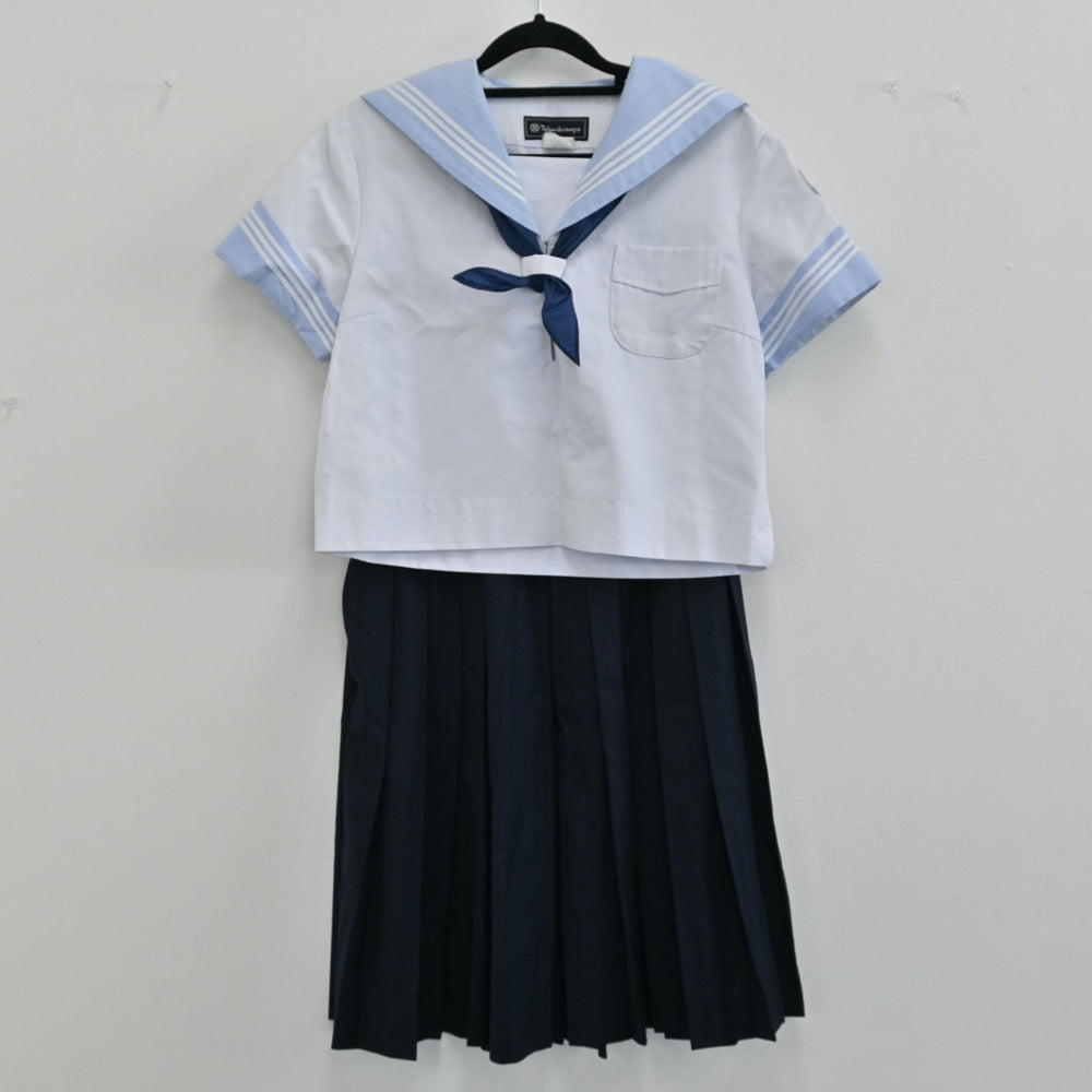 【中古】神奈川県 横浜隼人高校 女子制服（セーラー服・スカート）sf000765