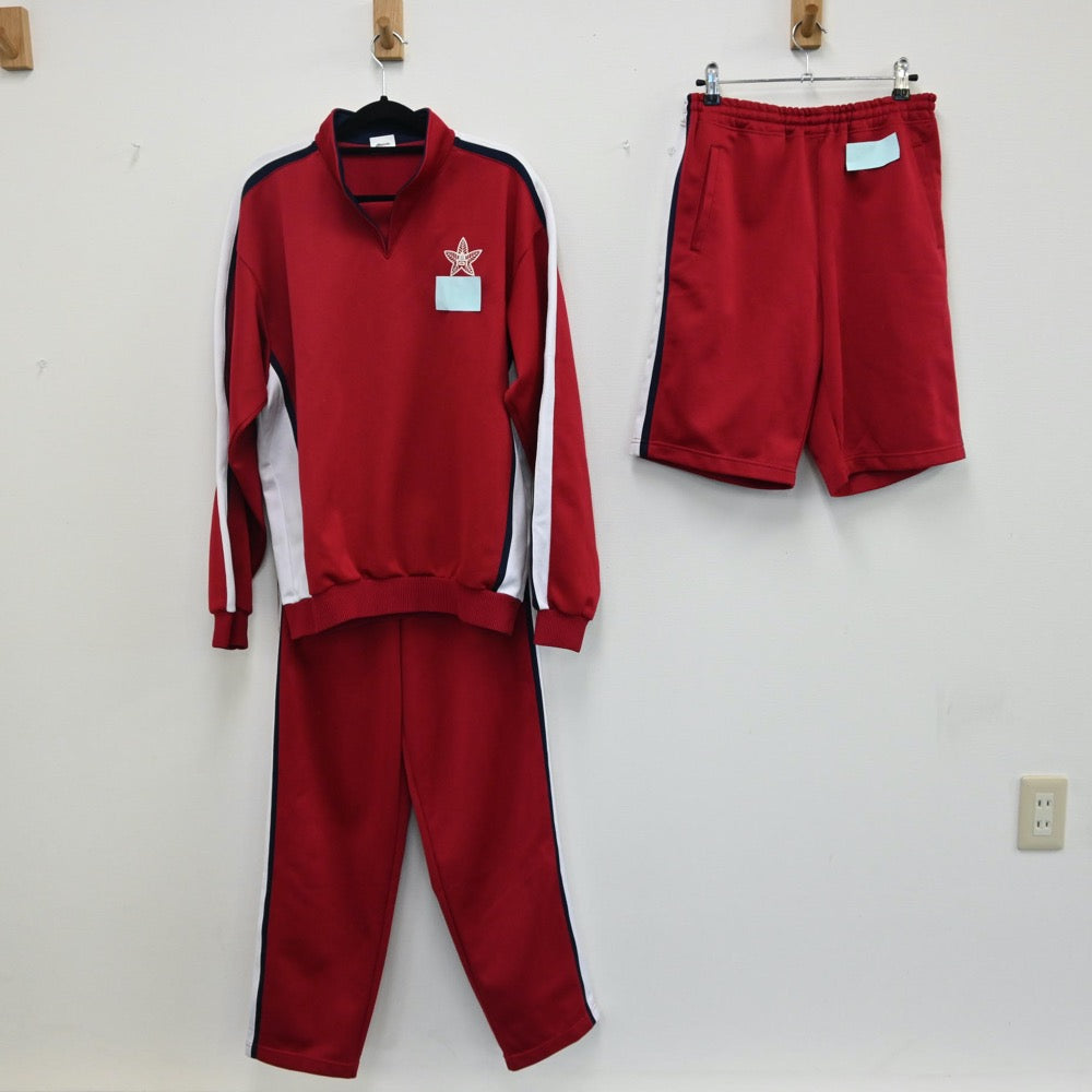 【中古】広島県 広島県立大門高等学校 女子制服（ジャージ 上・ジャージ 下・体操服 下）sf000795