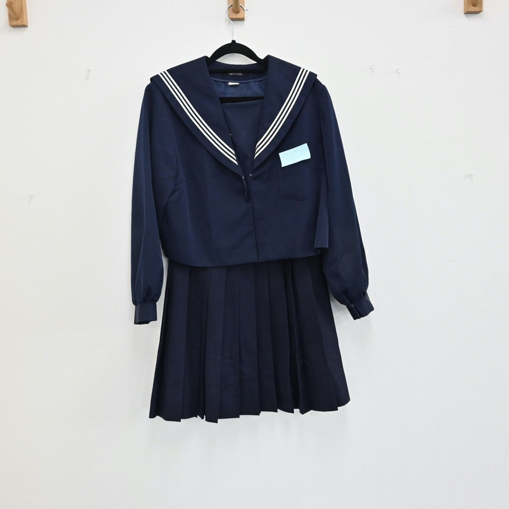 【中古】大分県 城崎中学校 女子制服（セーラー服・スカート）sf000799