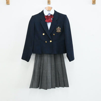 【中古】静岡県 立川根高等学校 女子制服（ブレザー・スカート・シャツ）sf000811