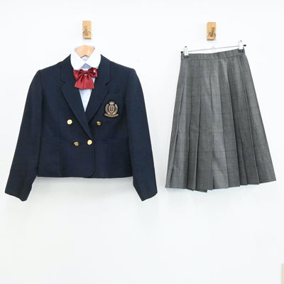 【中古】静岡県 立川根高等学校 女子制服（ブレザー・スカート・シャツ）sf000811