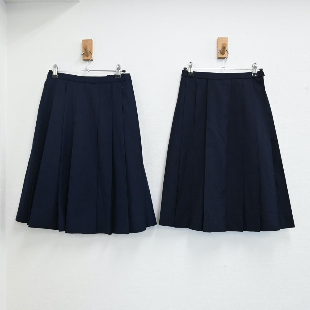 【中古】福島県 須賀川第 三中学校 女子制服 3点（スカート）sf000838