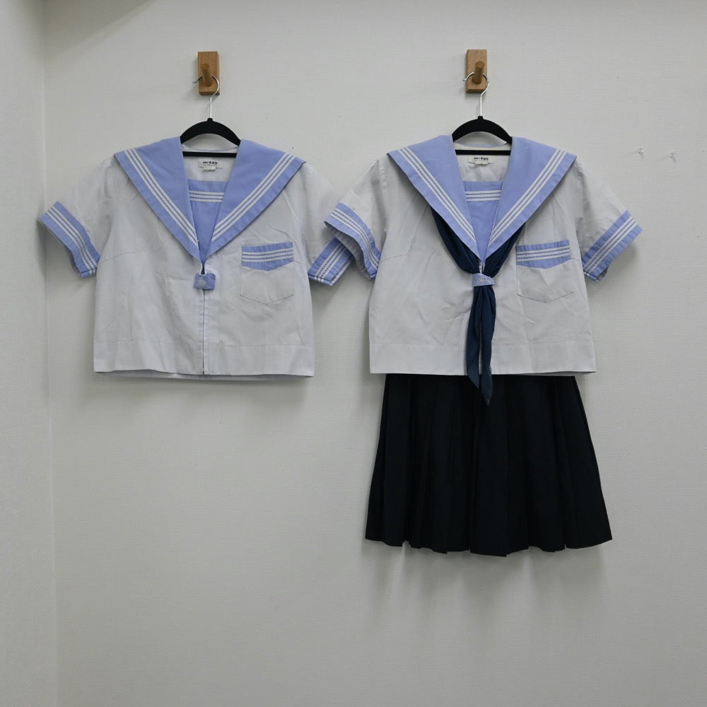 【中古】大阪 大阪府立養精中学校 女子制服 4点（セーラー服・スカート）sf000884