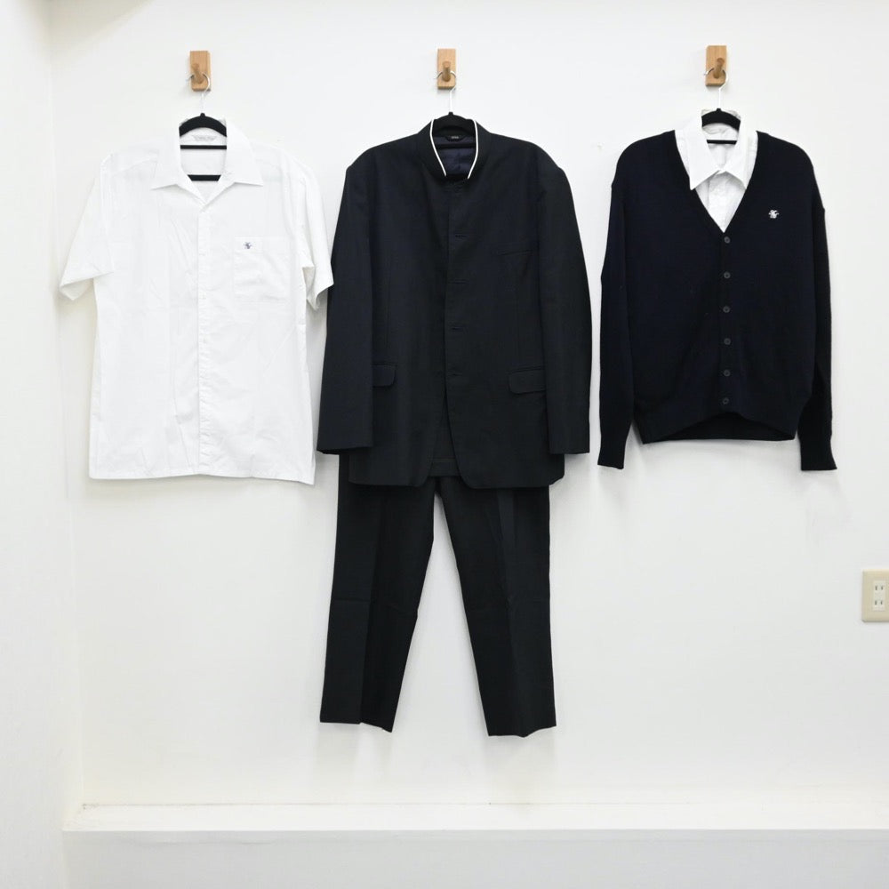 【中古】愛知県 愛知県立安城南高校 女子制服 6点（学ラン・シャツ・ニット・ズボン）sf000898