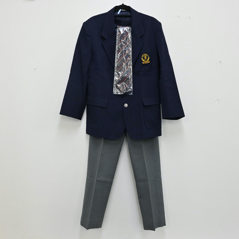【中古】東京都 都立神代高校 男子制服 3点（ブレザー・ズボン）sf000912
